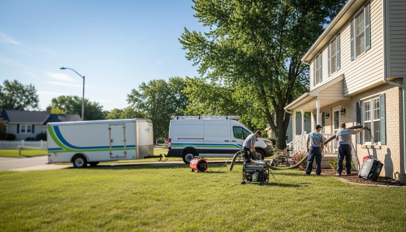 Flooded Basement Restoration And Cleanup With Repair in Bland, MO near me